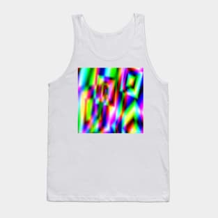 red blue green abstract texture background pattern Tank Top